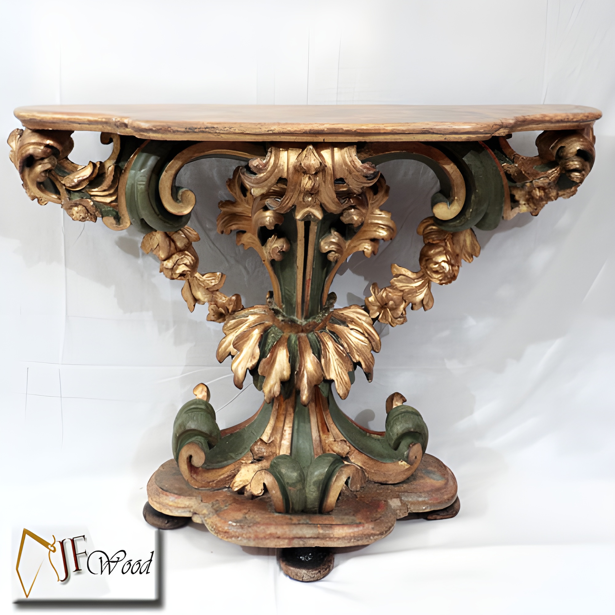 Avila Luxurious Gold-Plated Console Table